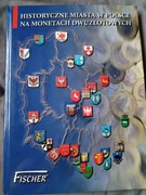 2zl klaser z monetami Historyczne  Miasta w Polsce 32 szt mennicze.