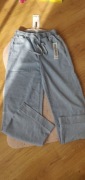 spodnie jeansy jasne szeroka nogawka ml Re-dress
