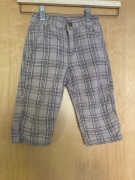 Chłopięce spodenki beżowe w kratkę H&M, r. 80