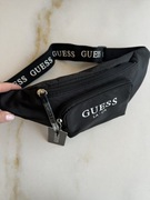 Guess nylonowa czarna nerka/saszetka logowanie regulowany pasek 27/13 cm