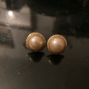 Pozłacane kolczyki PRL