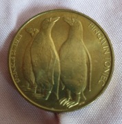 Moneta kolekcjonerska zoo Wrocław Pingwiny