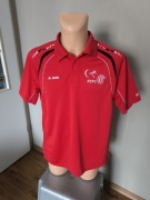 Jako PZPC koszulka polo męska L czerwona podnoszenie ciężarów 