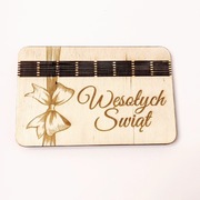 Drewniana koperta Pudełko na Pieniądze 1  Personalizowane