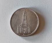 Srebrna moneta historyczna z 1934 roku.