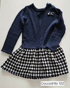 sukienka - elegancka - rozmiar 122 - Coccodrillo - granatowa