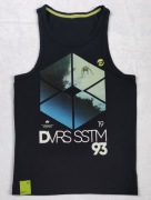 KOSZULKA T-SHIRTNA NA RAMIĄCZKACH  MĘSKA DIVERSE GRANATOWA ROZMIAR L