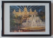 Barcelona Fonts de Montjuic obrazek 21,5 x 15 cm Magiczne Fontanny szt