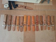 Skórzany Pasek do zegarka 18mm  VINTAGES  brązowy 