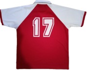 Koszulka piłkarska sportowa Hummer MC z nr 17 biało-czerwona