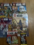 6 gazetek Lego Star Wars figurka i karty