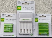 Baterie z możliwością wielokrotnego ładowania 4xAA +4xAAA+Ładowarka GP