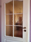 Szyba półprzeźroczysta, szkło ornamentowe 100x58 cm