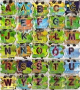 *_* Zestaw 30szt. Magnesy DANONKI-ALFABET ZWIERZA