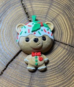 miś w kształcie piernika zaczep na choinkę, brelok