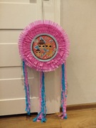 Piniata laleczki L.O.L. Surprise różowo niebieska z tasiemkami 