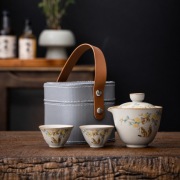 Ceramiczny zestaw do herbaty chiński czajniczek kubek przenośny podróżny