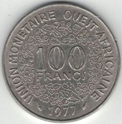Afryka Zachodnia (BCEAO) 100 franków 1977 - 26 mm