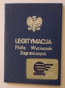 ORBIS - LEGITYMACJA Pilota Wycieczek Zagranicznych, Warszawa 1989 rok 