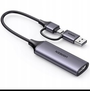 UGREEN Karta przechwytująca wideo HDMI na USB A+C 4K30Hz 1080P