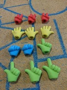 Gumka do ścierania zakładana na ołówek 12 sztuk 