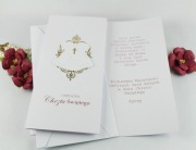 KARTKA PAMIĄTKA CHRZTU MINIMALISTYCZNA