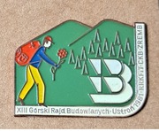 XIII GÓRSKI RAJD BUDOWLANYCH 1981 - odznaka  PTTK 