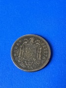 Moneta Una Peseta 1953 rok Hiszpania