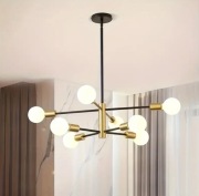 Lampa Sufitowa Wisząca Żyrandol Full Modna Nowoczesa Białe kule LED