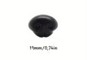 Nosek 19 mm do maskotek czerń 