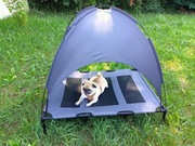 Leżanka z baldachimem dla psa Pawhut