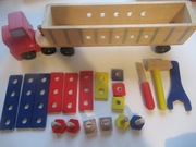 MELISSA and Doug Duża Drewniana Ciężarówka Z Narzędziami Montessori 12758