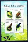 SRI LANKA - 2017.  PTAKI.   BLOK.  ** 