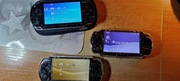 Trzy konsole psp