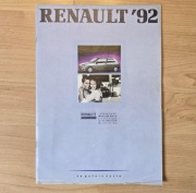 Katalog prospekt Renault 1992 + broszura (Zodiac Skrzyszów/Tarnów)