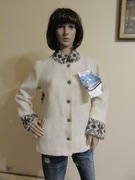 EVEBOFOSS FJORD FASHION wełniana kurtka skandynawska 100% wełna nowa_ 38