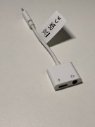 2w1 podwójny adapter Lightning do ładowania / rozdzielacz słuchawek NOWY