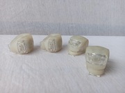 Lampka rowerowa biała przód do roweru mała sylikonowa