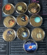 Zestaw monet Solar System / układ słoneczny