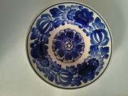 Dekoracyjny, głęboki talerz Włocławek M.Martynowska [W34]