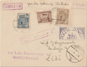 List lotniczy nr 48a. 1-y Lot Pocztowy Warszawa - Łódź