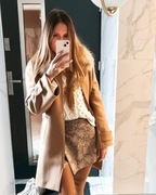 Zara płaszcz wełna Manteco XS camel 