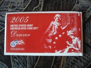 USA 2005 zestaw rocznikowy mennice Denver 11 monet