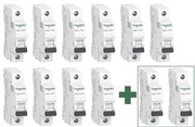 12 x Wyłącznik instalacyjny 1P B16A iK60N A9K01116 Schneider