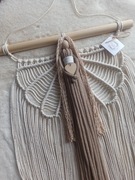 Duży anioł ze sznurka makrama