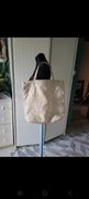 Torba typu shopper skóra naturalna vintage retro duża 