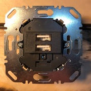 Mechanizm gniazda USB 3.0/230V. Berker, antracyt.