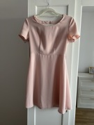 Sukienka letnia S elegancka beżowa