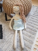 Anioł przytulanka z lnu hand made 55cm 