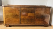 Komplet ART DECO Orzech – Bufet 220cm + Witryna – Lata 30.